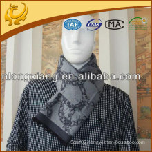 mens jacquard brushed silk scarf wholesale